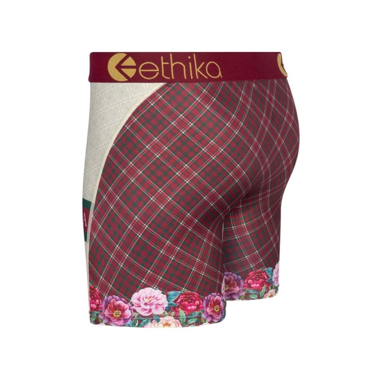 Mid Boxers Ethika Ethikafication Blanche Bordeaux Homme | WNOS-94693134