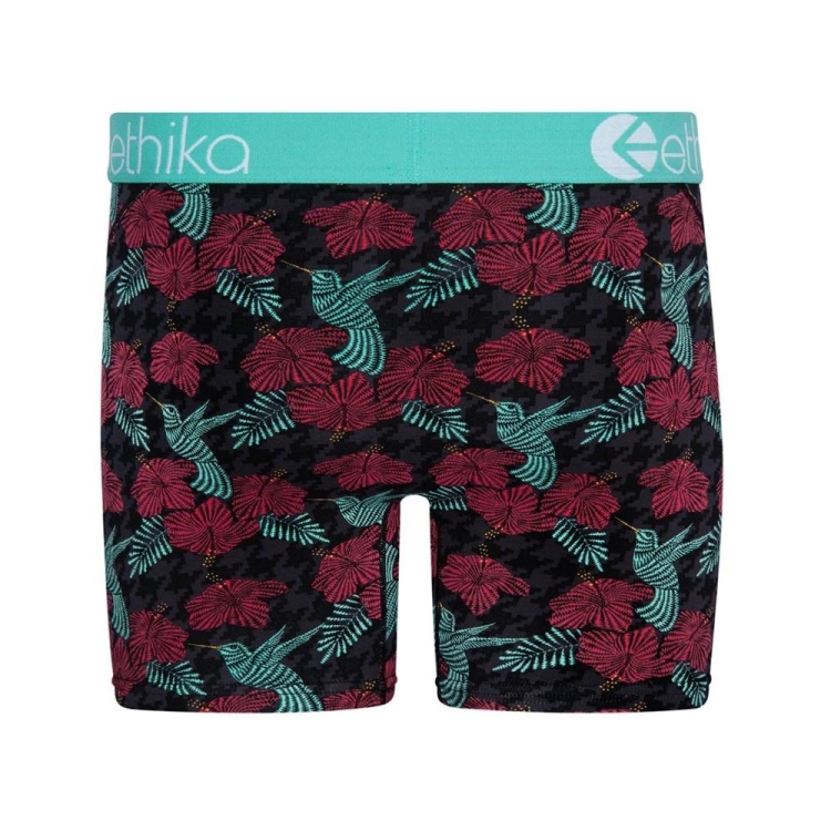 Mid Boxers Ethika Hummer Noir Rouge Homme | CFKH-24977495