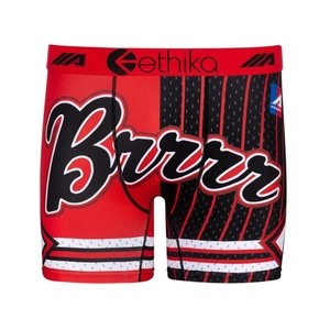 Mid Boxers Ethika Coronar Rouge Noir Homme | NICH-69275295