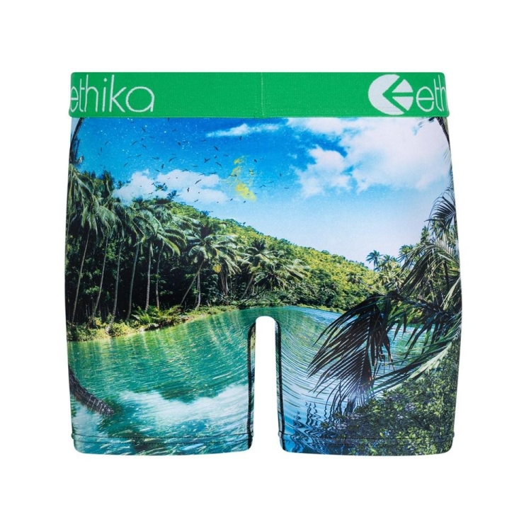 Mid Boxers Ethika Dundee Vert Homme | HQJF-48519094