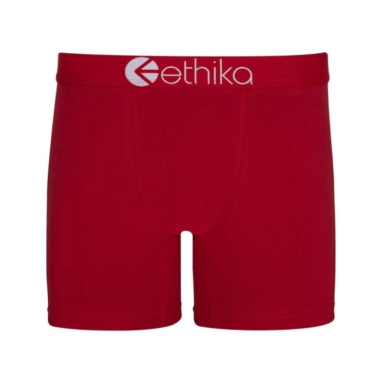 Mid Boxers Ethika Cayenne Rouge Homme | HEHZ-30967507