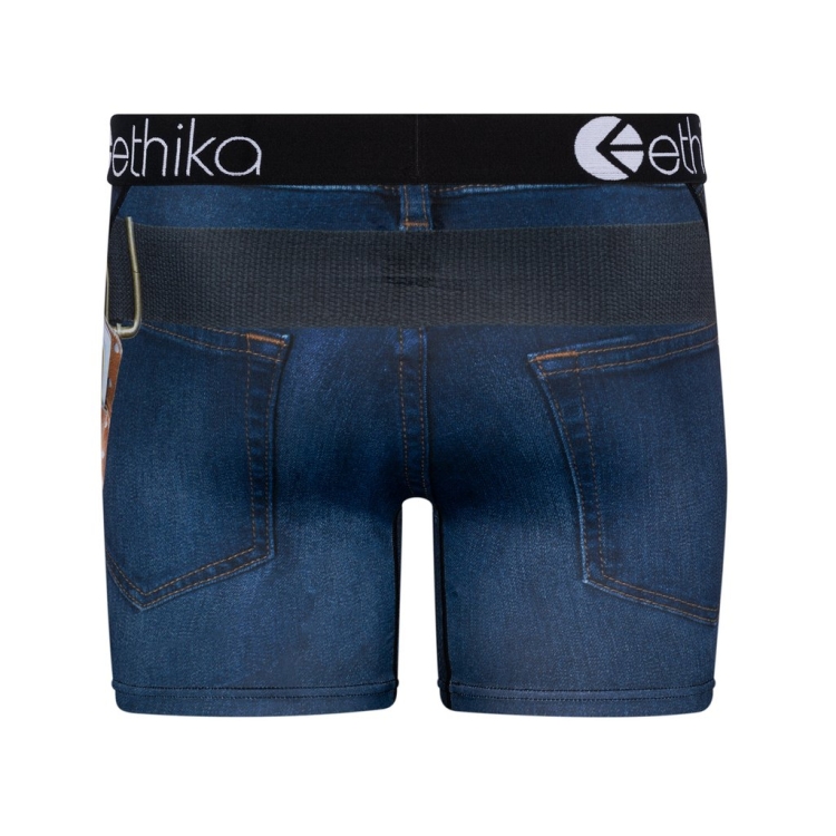 Mid Boxers Ethika DIY Dad Bleu Marine Homme | JIET-26640797