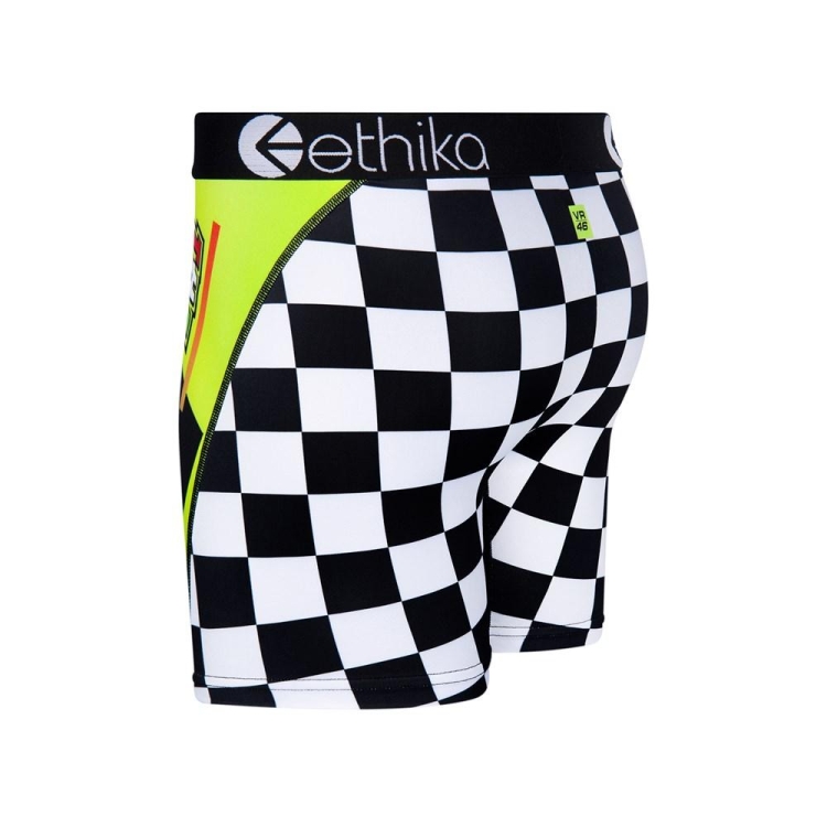 Mid Boxers Ethika One Sec Noir Blanche Homme | BVXQ-11420076