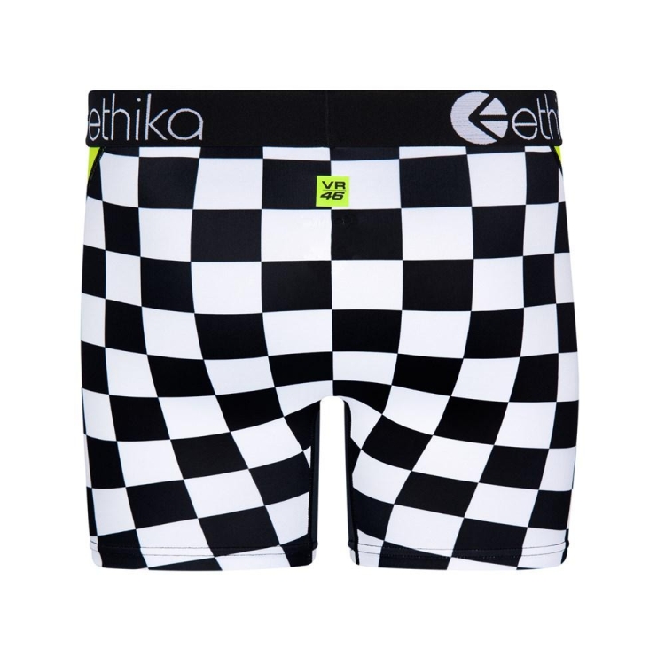 Mid Boxers Ethika One Sec Noir Blanche Homme | BVXQ-11420076