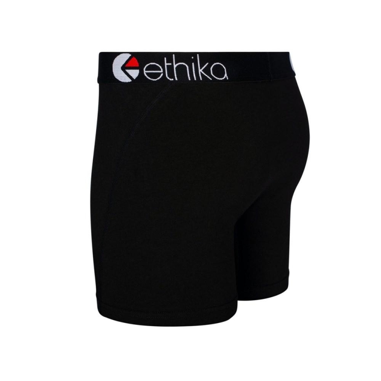 Mid Boxers Ethika BlackOut Noir Homme | KQMR-78664515