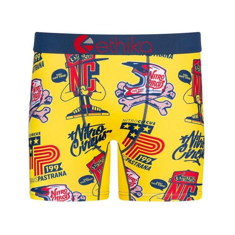 Mid Boxers Ethika Bazooka 199 Jaune Homme | HZRZ-40394827