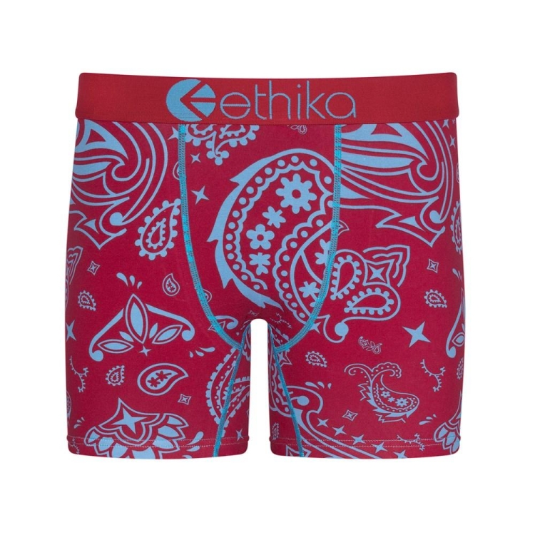 Mid Boxers Ethika Bandana Love Rouge Homme | KZCM-66788891