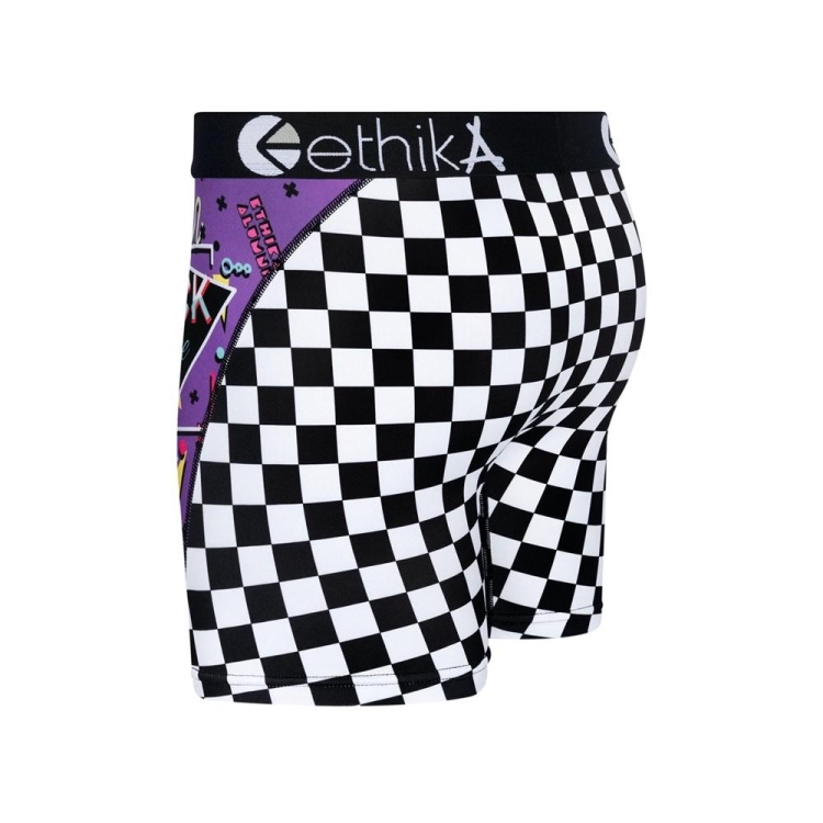 Mid Boxers Ethika Better Times Violette Homme | BVZJ-24666046