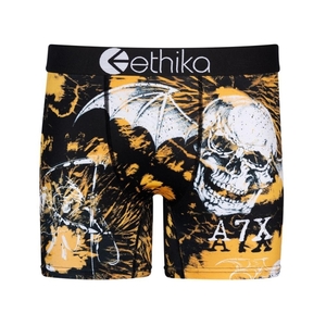 Mid Boxers Ethika Acid Wash Doré Noir Homme | ECTF-28046147