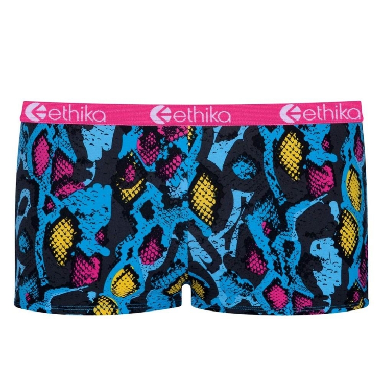 Shorty Underwear Ethika Punk Viper Bleu Rose Femme | MPTN-64648766