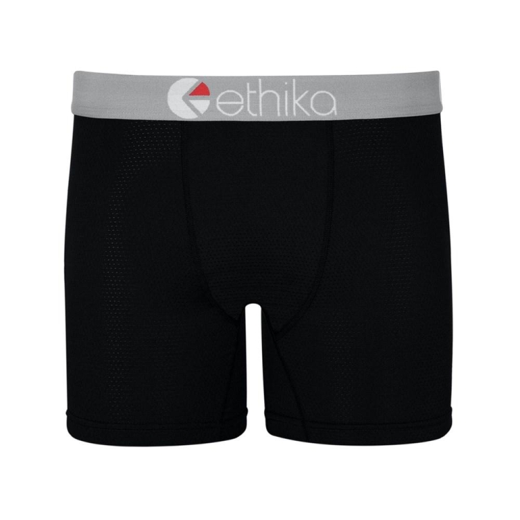 Mid Boxers Ethika MicroMesh Noir Homme | CUJB-73018228