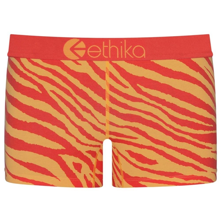 Staple Underwear Ethika Tiger Fire Orange Femme | MWAL-22145404