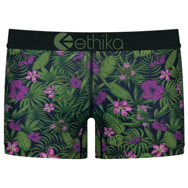 Staple Underwear Ethika Hawaiian Haze Vert Femme | QNAI-15508218