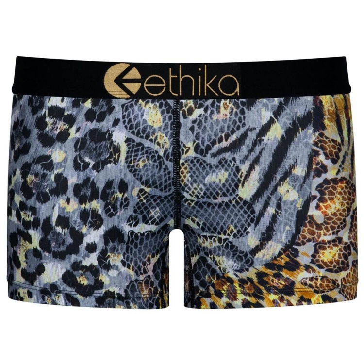 Staple Underwear Ethika Golden Twist Leopard Femme | KQCZ-95494025