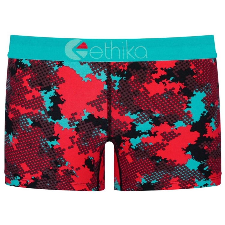 Staple Underwear Ethika Halftone Rouge Bleu Femme | MJDZ-09811311