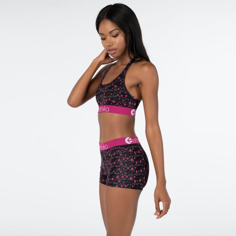 Staple Underwear Ethika Graffiti Leo Grise Rose Femme | MWZO-36078323