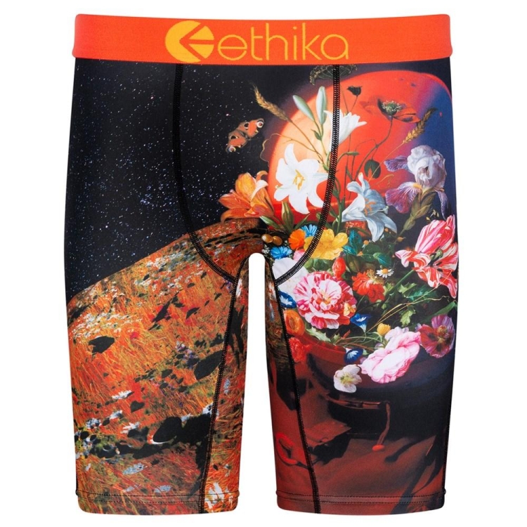 Staple Underwear Ethika Superbloom Noir Homme | WXZJ-73147916