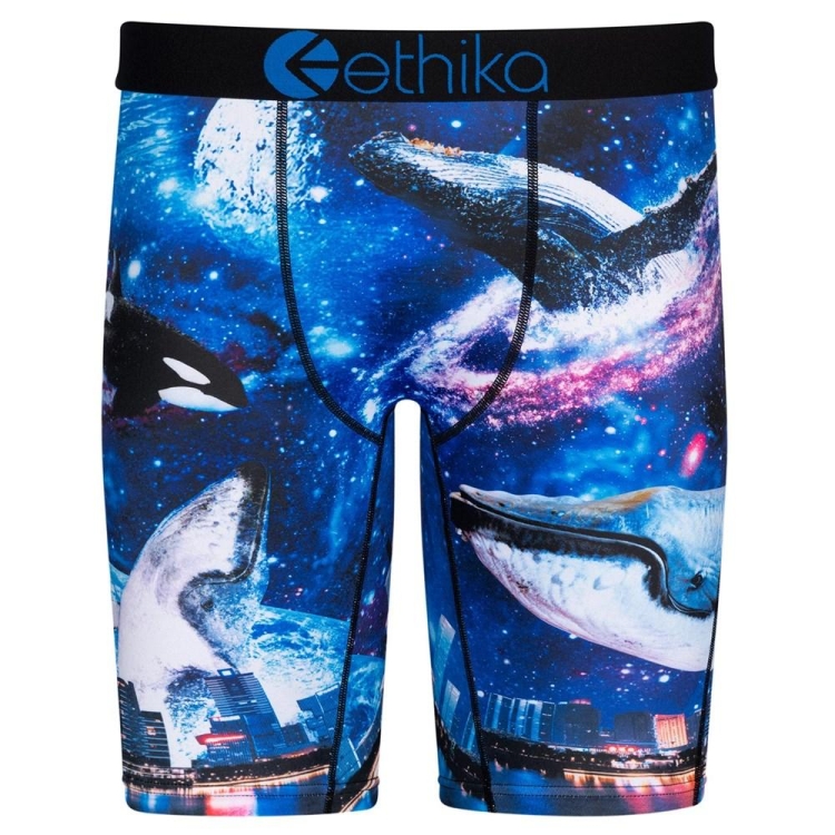 Staple Underwear Ethika Space Whale Bleu Marine Homme | KBEX-86289598