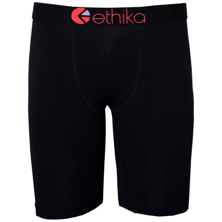 Staple Underwear Ethika Seal Solid Noir Homme | YZQE-54676849