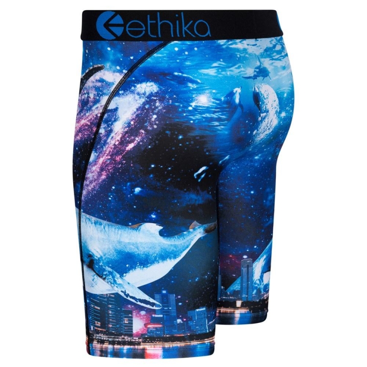 Staple Underwear Ethika Space Whale Bleu Marine Homme | KBEX-86289598