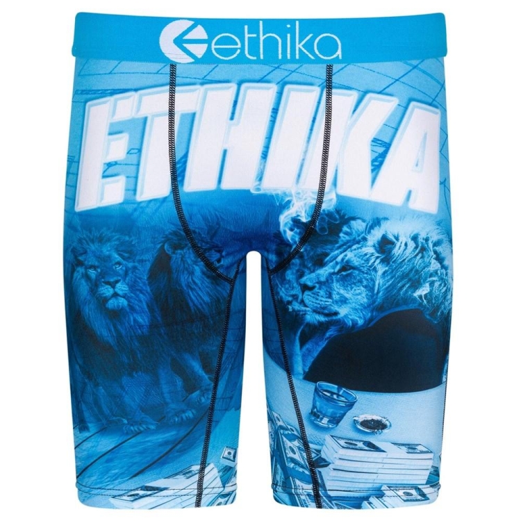 Staple Underwear Ethika Print Bleu Homme | DAKK-89178813