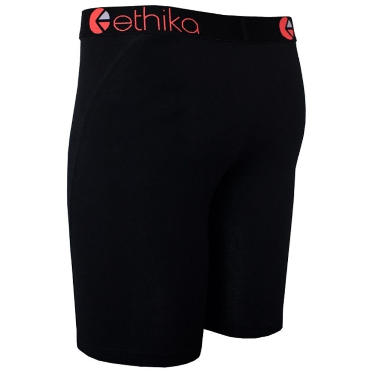 Staple Underwear Ethika Seal Solid Noir Homme | YZQE-54676849