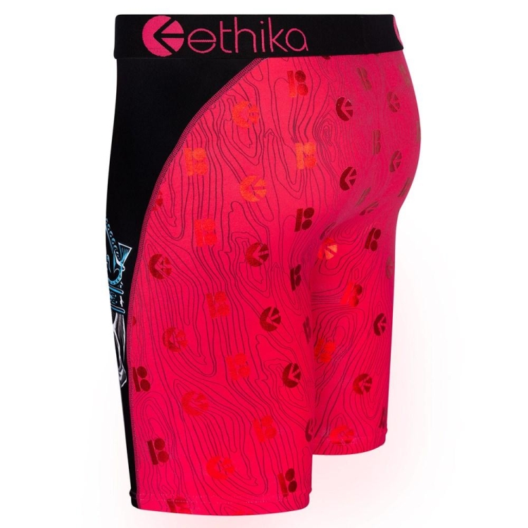 Staple Underwear Ethika Skull King Rouge Homme | PRTA-28075485