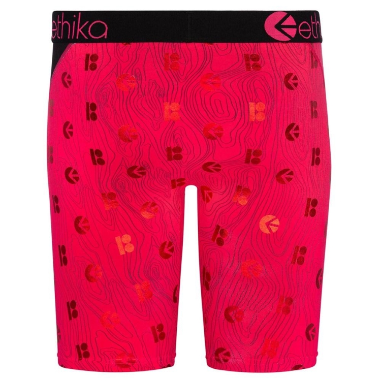 Staple Underwear Ethika Skull King Rouge Homme | PRTA-28075485