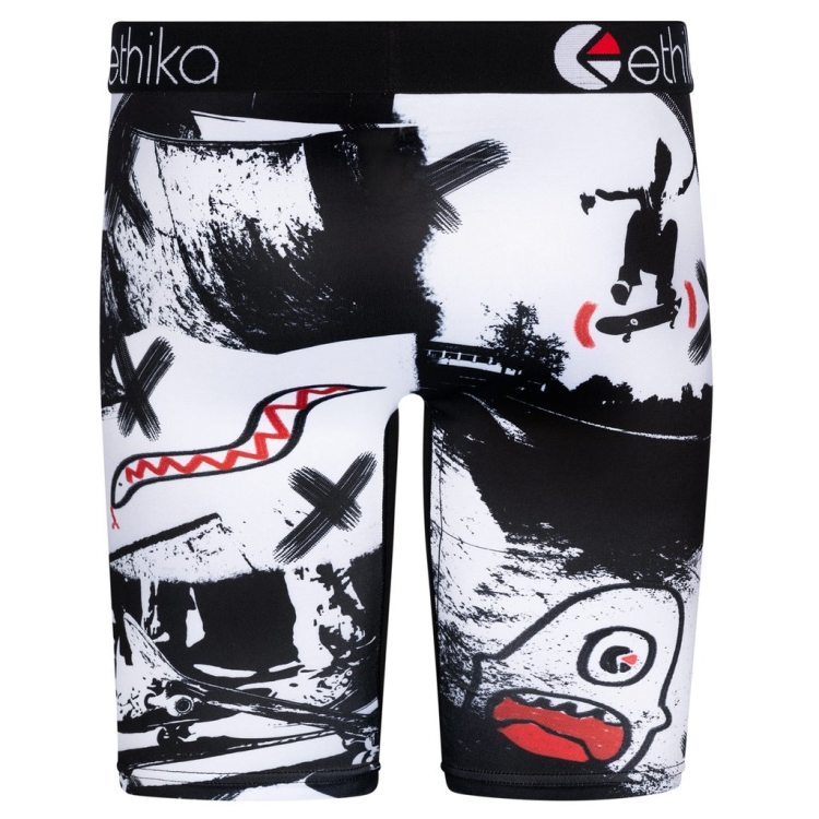 Staple Underwear Ethika Park Tags Noir Blanche Homme | ELQQ-08344745