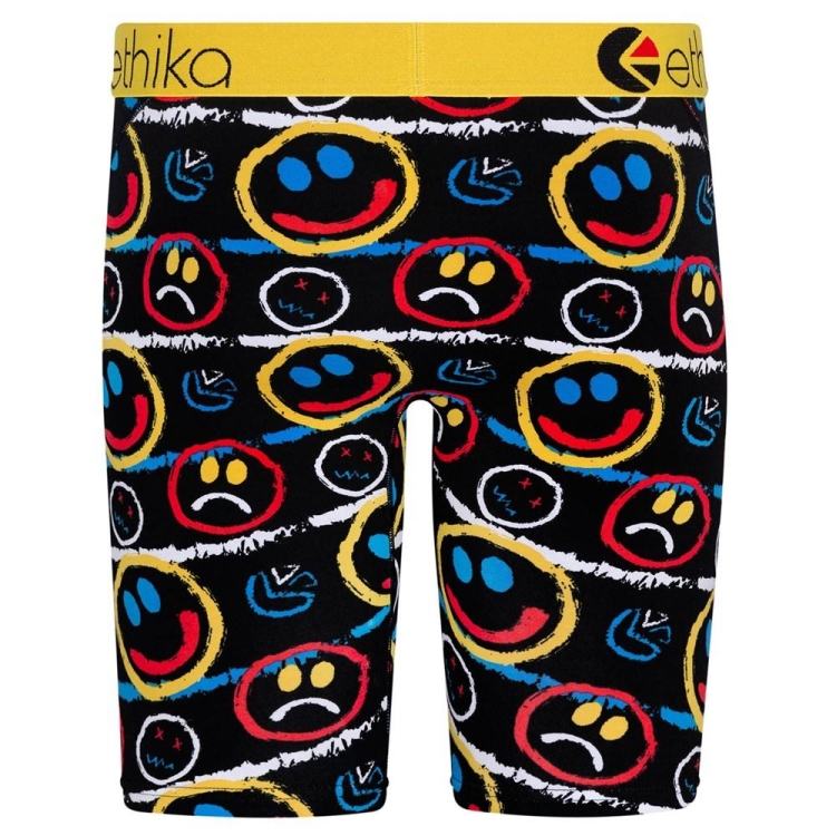 Staple Underwear Ethika Mood Noir Jaune Homme | VTMJ-15577899