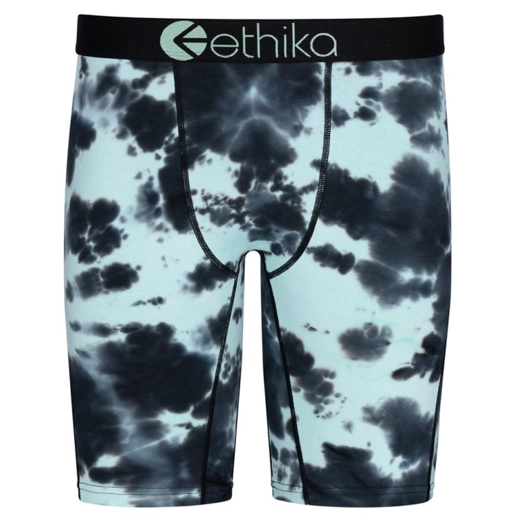 Staple Underwear Ethika Lightning Dye Noir Turquoise Homme | XQMO-52226654