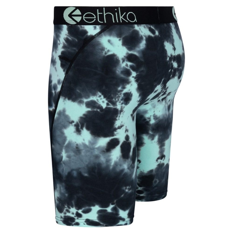 Staple Underwear Ethika Lightning Dye Noir Turquoise Homme | XQMO-52226654