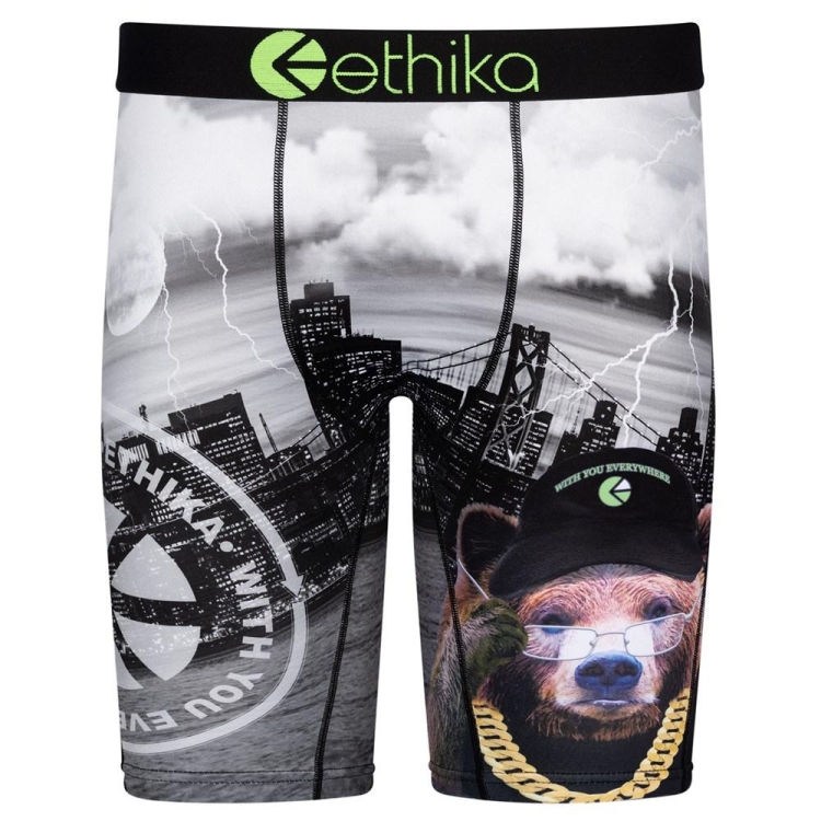 Staple Underwear Ethika Hood Report Card Grise Homme | LJZT-19410763