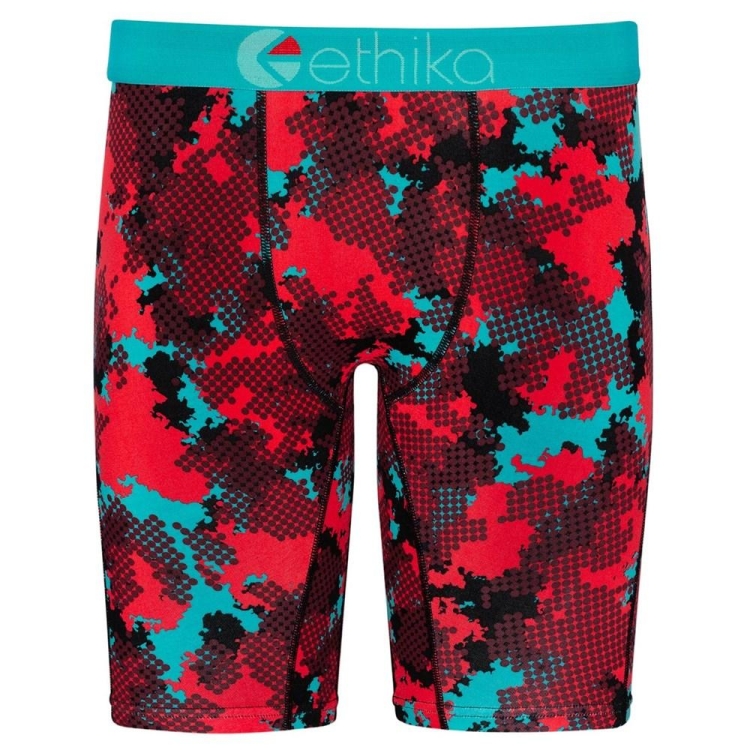 Staple Underwear Ethika Halftone Rouge Bleu Homme | TKGA-58759691