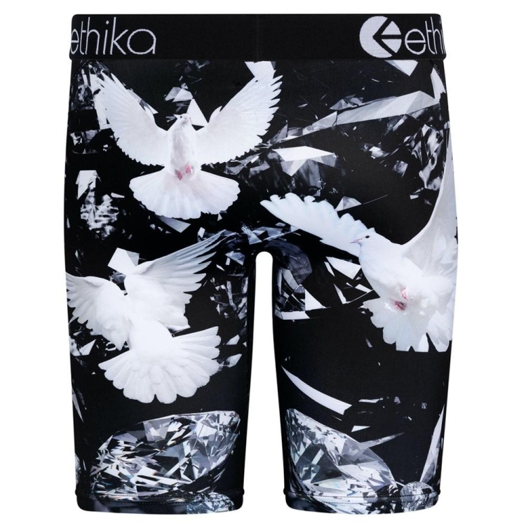 Staple Underwear Ethika Dove Diamonds Noir Blanche Homme | SRGZ-82848922