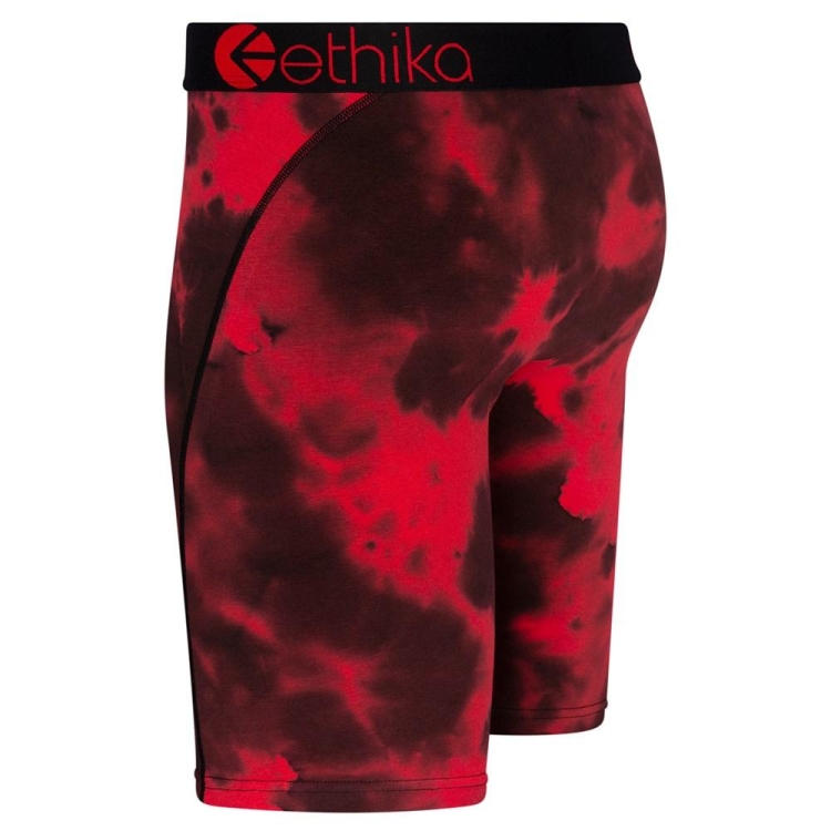 Staple Underwear Ethika Crumble Dye Rouge Noir Homme | DNYK-26711227