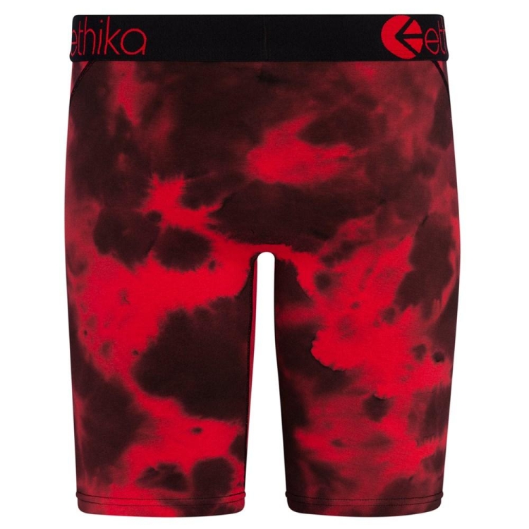 Staple Underwear Ethika Crumble Dye Rouge Noir Homme | DNYK-26711227