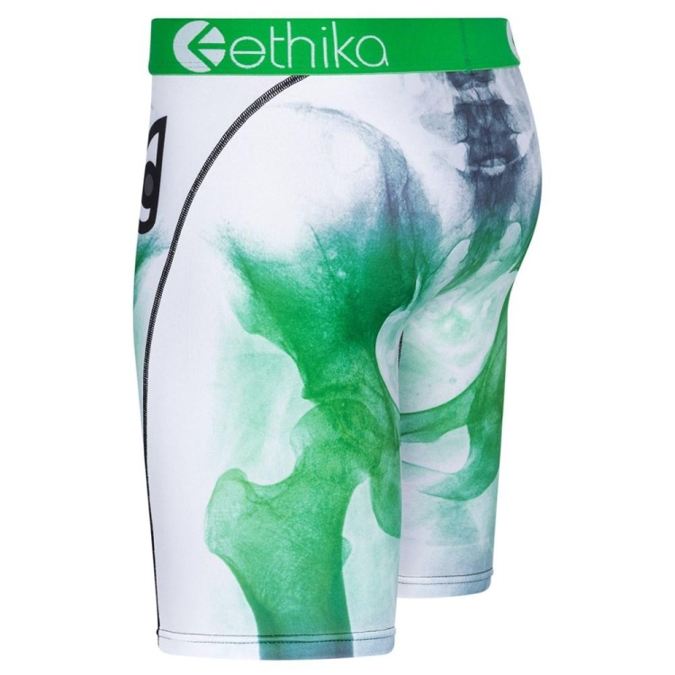 Staple Underwear Ethika Bomber Skelly Blanche Vert Homme | GZIG-26145964