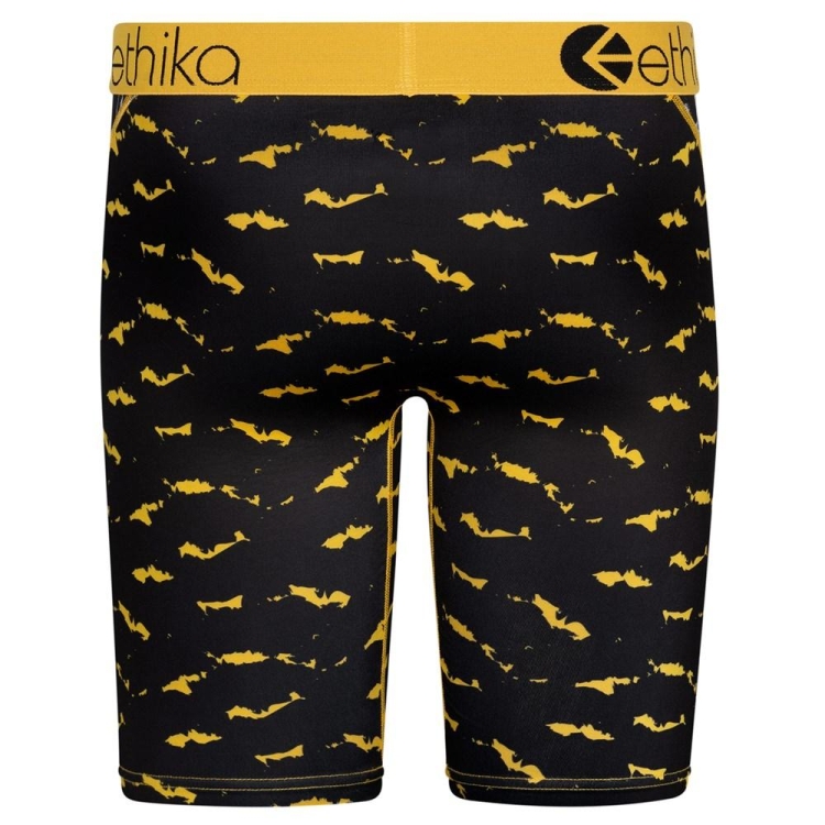 Staple Underwear Ethika Bomber Word Finder Noir Jaune Homme | HYLF-00129467