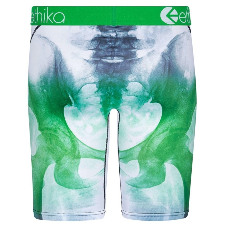 Staple Underwear Ethika Bomber Skelly Blanche Vert Homme | GZIG-26145964