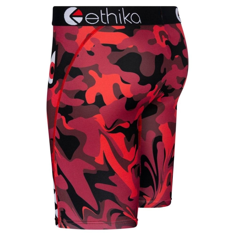 Staple Underwear Ethika BMR Stealth Drip Rouge Noir Homme | CDAS-80682181