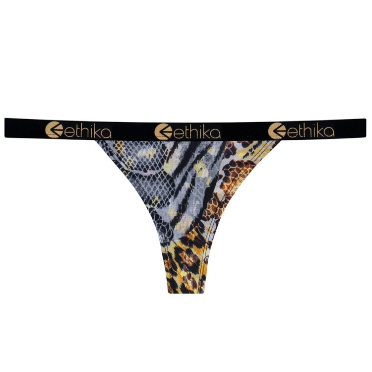 Lanières Ethika Twist Brazilian Leopard Femme | GNNT-54779389