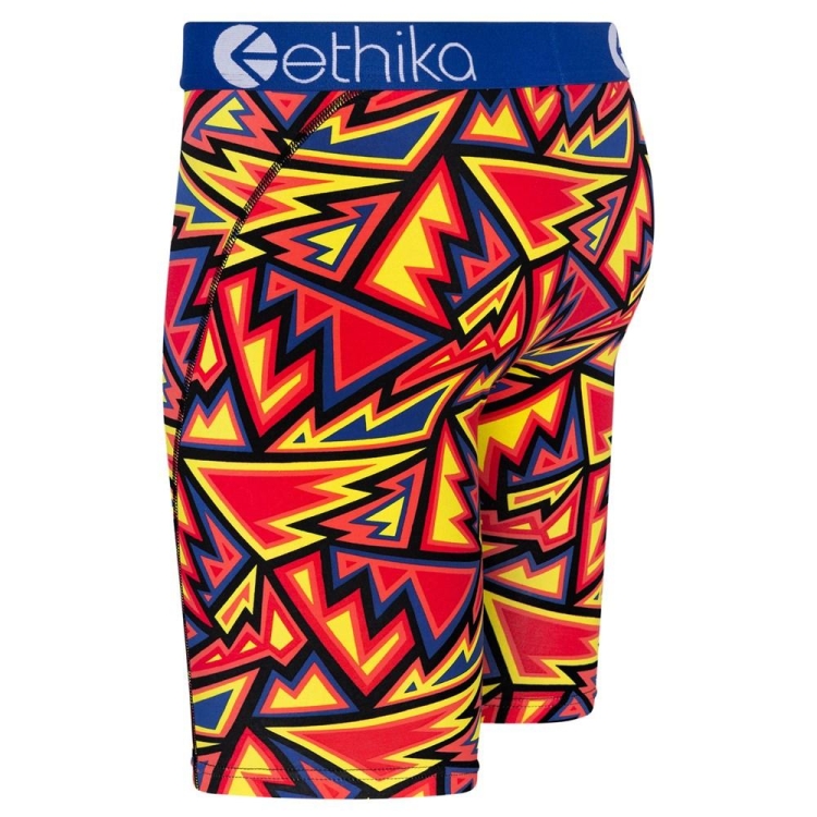 Staple Underwear Ethika Abstract Range Rouge Jaune Homme | OFCN-45467478