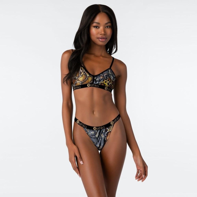 Lanières Ethika Twist Brazilian Leopard Femme | GNNT-54779389