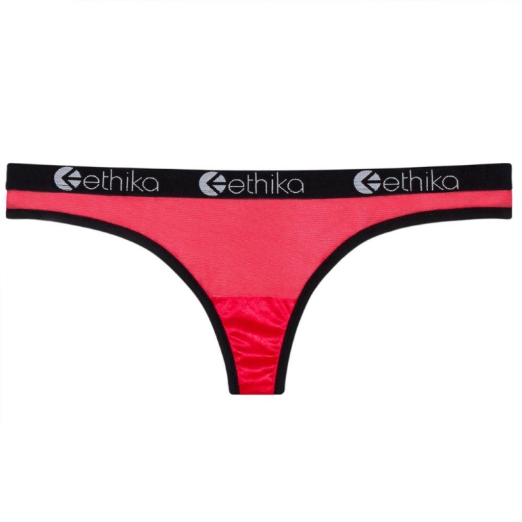 Lanières Ethika Sheer Rouge Femme | ZHQY-34079415