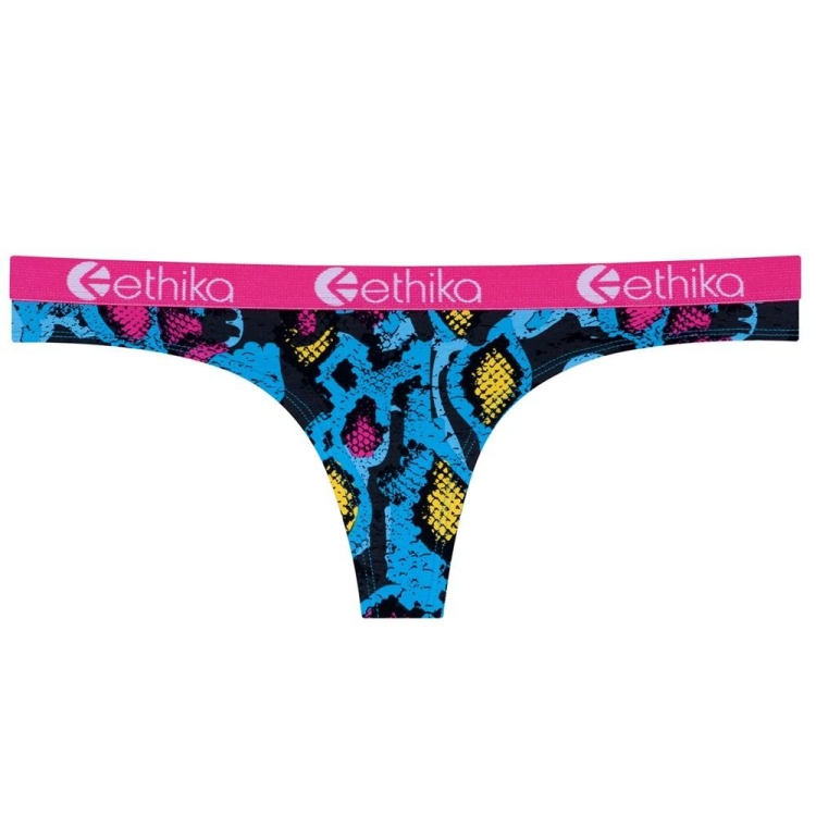 Lanières Ethika Punk Viper Bleu Rose Femme | PSFY-01432242