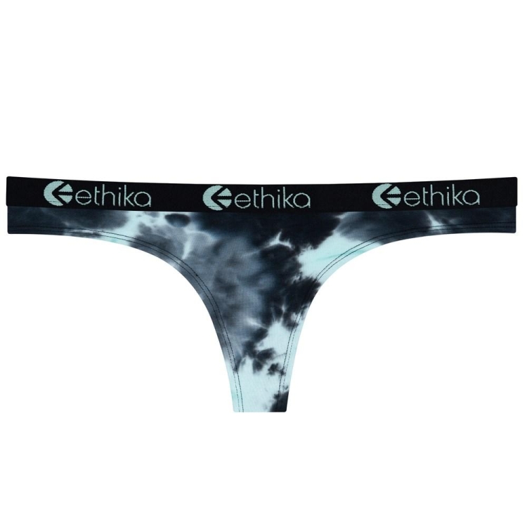 Lanières Ethika Lightning Dye Noir Turquoise Femme | IAZO-69755185