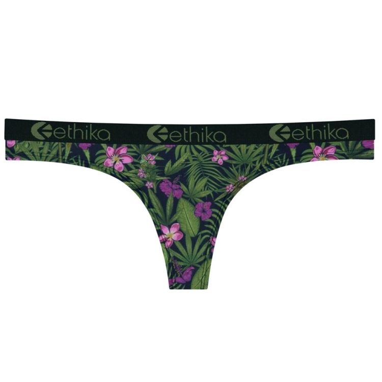 Lanières Ethika Hawaiian Haze Vert Femme | HUHQ-76359958