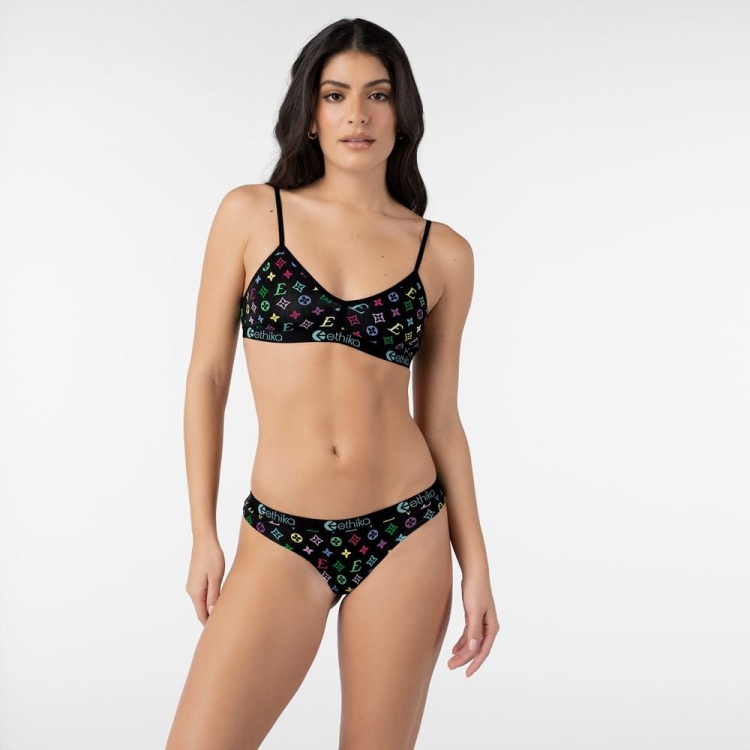 Lanières Ethika Drip Noir Femme | NCSV-75520368