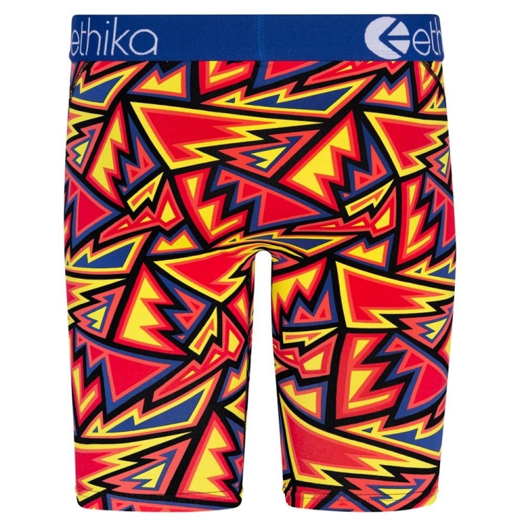 Staple Underwear Ethika Abstract Range Rouge Jaune Homme | OFCN-45467478